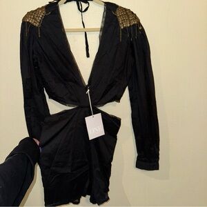 One Teaspoon Black Playsuit